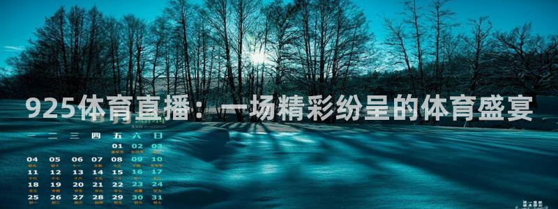 925体育直播：一场精彩纷呈的体育盛宴